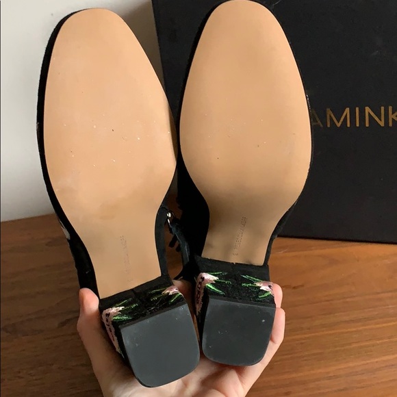 Rebecca Minkoff Black Suede Embroidered Boot - Picture 4 of 6